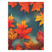 Picturesque Rustic Autumn Maple Leaves Tafelkleed (Voorkant)