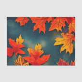 Picturesque Rustic Autumn Maple Leaves Tissuepapier (Voorkant)