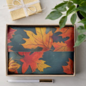 Picturesque Rustic Autumn Maple Leaves Tissuepapier (Geschenk)