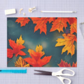 Picturesque Rustic Autumn Maple Leaves Tissuepapier (Craft)