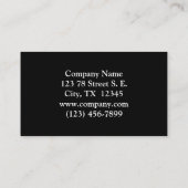 Picturesque Rustic Autumn Maple Leaves Visitekaartje (Achterkant)