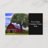 Picturesque Rustic Autumn Maple Leaves Visitekaartje (Voorkant)