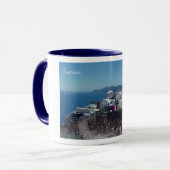 Picturesque Santorini Coffee Mok (Voorkant links)