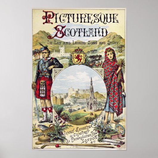 Picturesque Scotland Booklet Hoesje Poster (Voorkant)