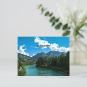 Picturesque St. Johann River, Briefkaart Oostenrij (Staand voorkant)