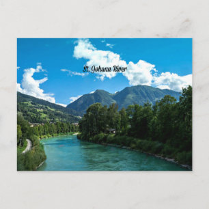 Picturesque St. Johann River, Briefkaart Oostenrij