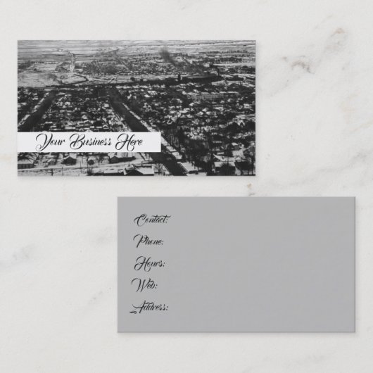 Picturesque Street Uitzicht  Town Travel Visitekaartje (Voorkant / Achterkant)