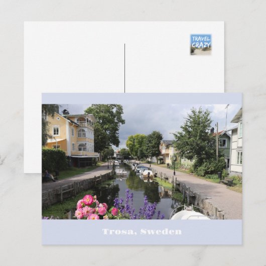 Picturesque Trosa, Zweden Briefkaart (Voorkant / Achterkant)