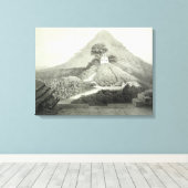 Picturesque uitzicht bij de tempel van het Kruis,  Canvas Afdruk (Insitu (Houten vloer))