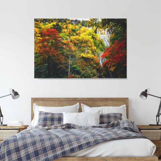 Picturesque Uitzicht van Herfst Hagoromo Herfsten  Canvas Afdruk (Insitu (Slaapkamer))
