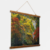 Picturesque Uitzicht van Herfst Hagoromo Herfsten  Hangend Wandkleed (Gebogen)