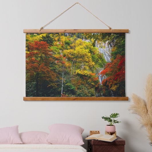 Picturesque Uitzicht van Herfst Hagoromo Herfsten Hangend Wandkleed (Slaapkamer)