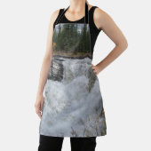 Picturesque Waterfall, Canadese Athabasca-Herfsten Schort (Insitu)