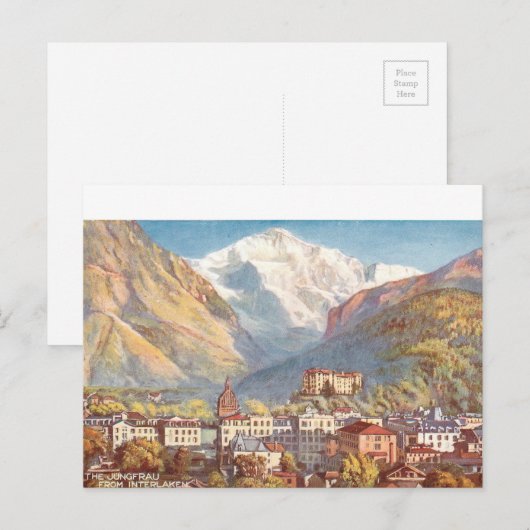 Picturesque Zwitserland Scene Briefkaart (Voorkant / Achterkant)