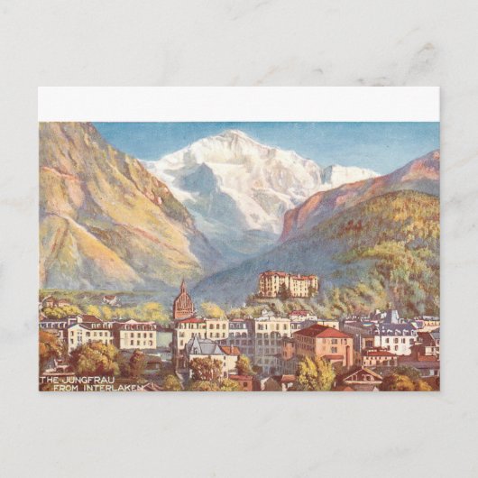 Picturesque Zwitserland Scene Briefkaart (Voorkant)