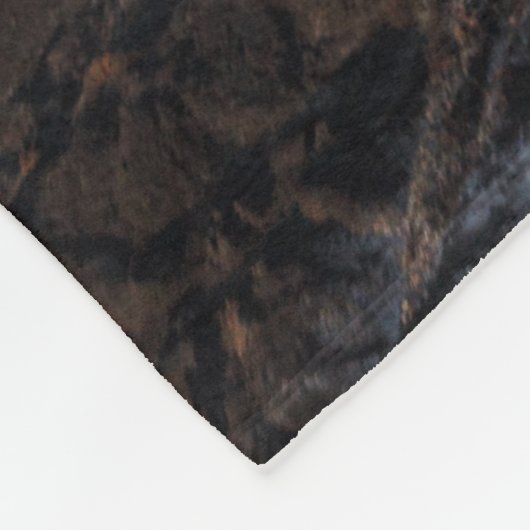 Picturestisch landschap: uitzicht vulkaanuitbarsti fleece deken (Hoek)