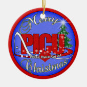 PICU CHRISTMAS ORNAMENT PEDIATRIC INTENSIEVE ZORG (Voorkant)