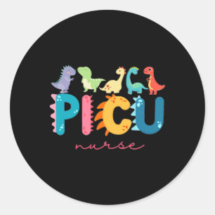 Picu kinderverpleegster dinosauriërs Picu Squad ve Ronde Sticker