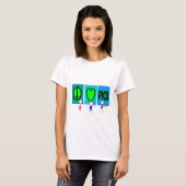 PICU Nurse Gifts "Peace Love PICU" T-shirt (Voorkant volledig)
