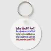 PICU Nurse Hilarious Gezegden Sleutelhanger (Voorkant)