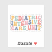 PICU verpleegkundigen, kinderverzorgingseenheid Sticker (Vel)