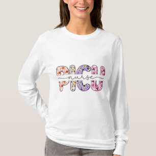 PICU Verpleegster Halloween Lange Mouw T-shirt