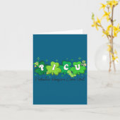 Picu-verpleegster St. Patrick's Day-ontwerp Kaart (Gele Bloem)
