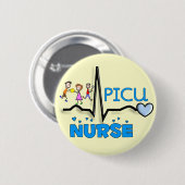 PICU-zuster Gifts-QRS Segment en Kinder ontwerp Ronde Button 5,7 Cm (Voorkant /achterkant)