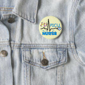 PICU-zuster Gifts-QRS Segment en Kinder ontwerp Ronde Button 5,7 Cm (In situ)