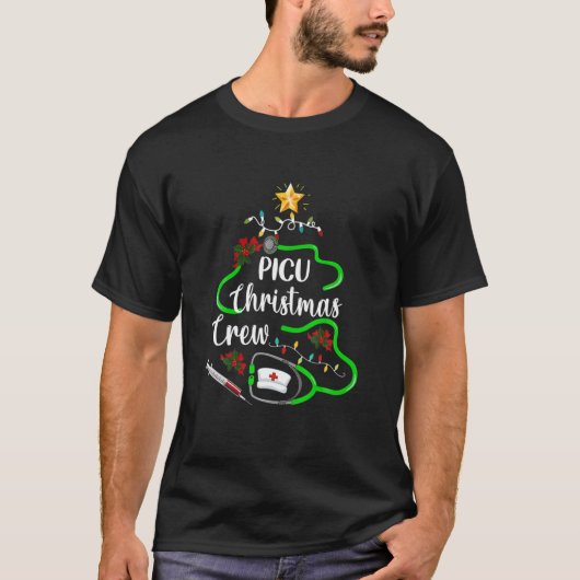PICU Zuster Kerstman Zurse Squad Xmas Holiday T-shirt (Voorkant)