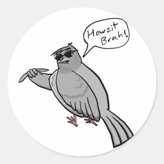 Pidgin duif Sticker (Voorkant)
