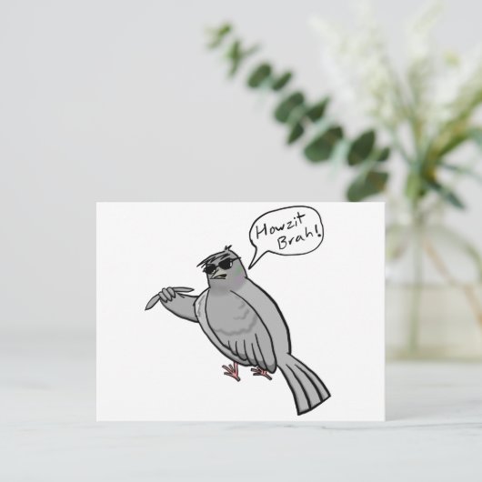 Pidgin Pigeon Briefkaart (Staand voorkant)