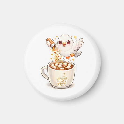 pidgy's coffee glitter v1  magneet (Voorkant)