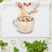 pidgy's koffie glitters v1  theedoek (Gevouwen)