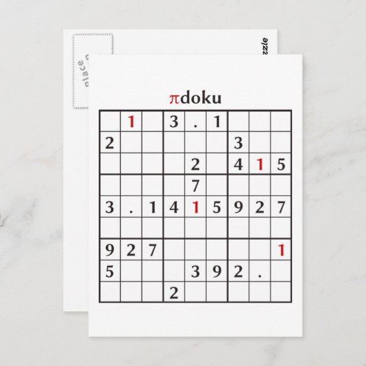 pidoku briefkaart (Voorkant / Achterkant)