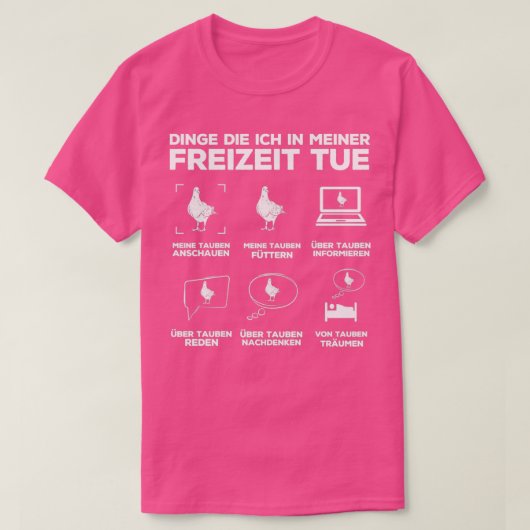 Piduivenduiven Fanciers Pigeons 2 T-shirt (Design voorkant)