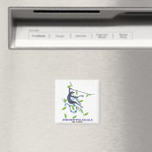 Pidurutalagala Sri Lanka reisposter. Magneet (Insitu (Vaatwasser))