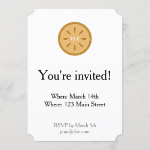 PIE = 3.14 Uitnodiging Afbeelding Mirror