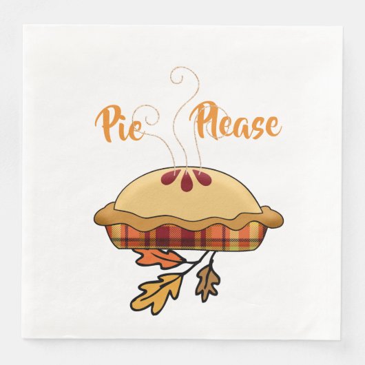 Pie alsjeblieft | Apple Pie Servet (Voorkant)