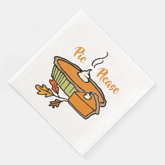 Pie alsjeblieft | Pumpkin Pie Servet (Hoek)