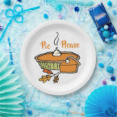 Pie alsjeblieft | Pumpkin Pie | Thanksgiving Vakan Papieren Bordje (Feest)