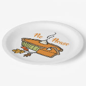 Pie alsjeblieft | Pumpkin Pie | Thanksgiving Vakan Papieren Bordje (Gekanteld)