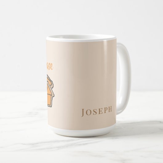 Pie Alsjeblieft Thanksgiving Geëiste Mok Tan Achte (Voorkant rechts)