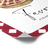 Pie baby shower - Favorieten Poster (Hoek)