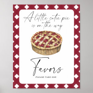 Pie baby shower - Favorieten Poster