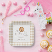 Pie Baby shower geslachtsneutraal Papieren Bordje (Feest)