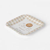 Pie Baby shower geslachtsneutraal Papieren Bordje (Gebogen)