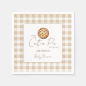 Pie Baby shower geslachtsneutraal Servet (Voorkant)