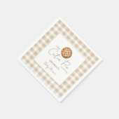Pie Baby shower geslachtsneutraal Servet (Hoek)
