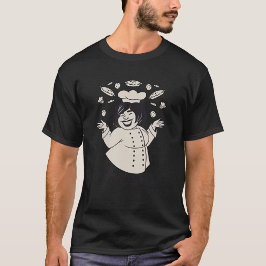 Pie Baker Chef T-shirt (Voorkant)